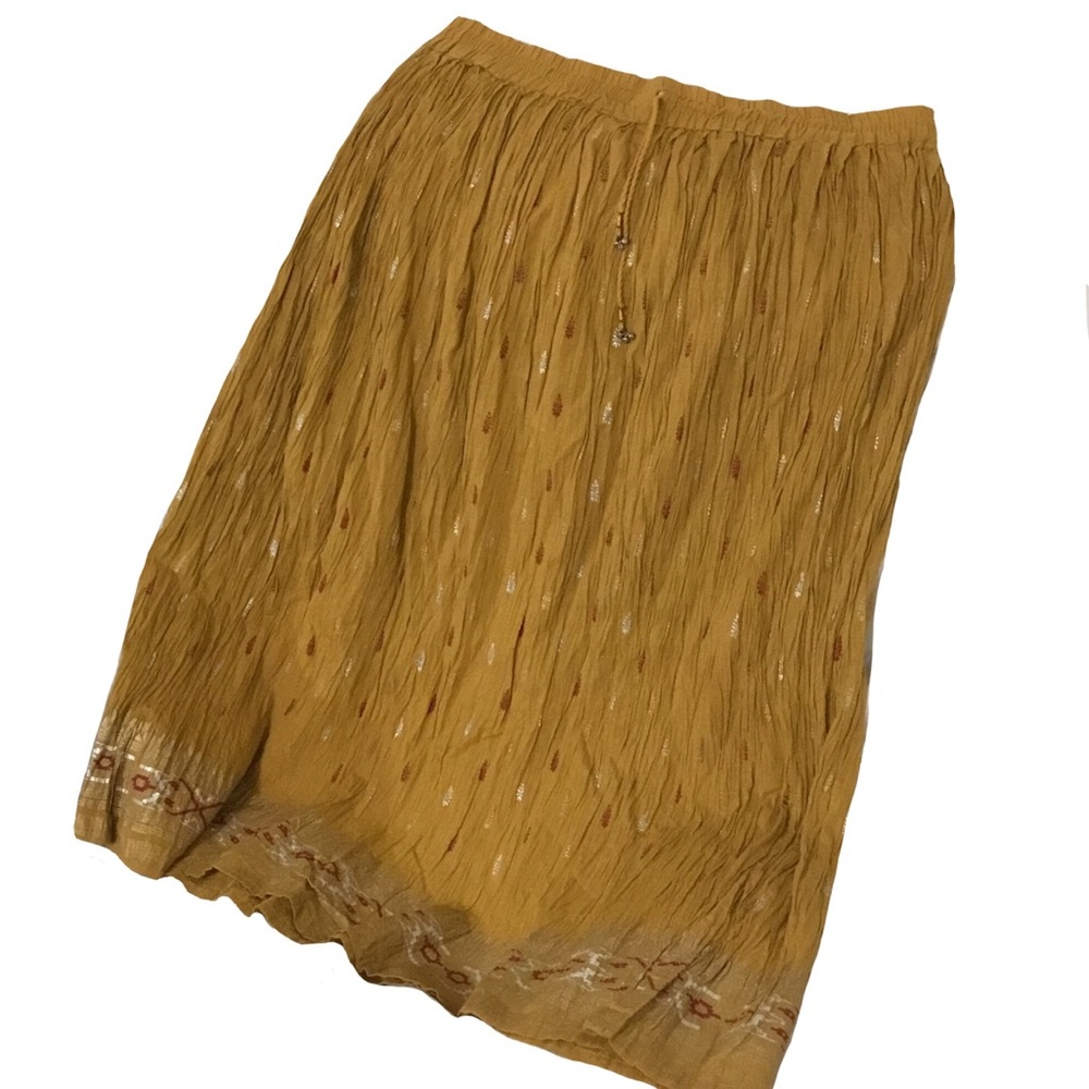 Jessica Taylor Golden Wheat Long Skirt